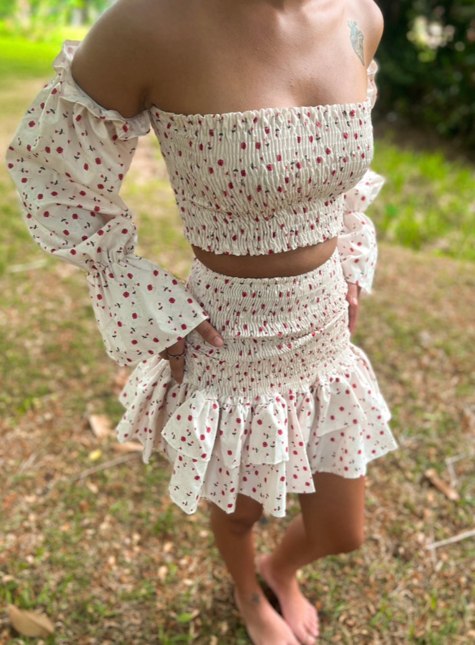 Floral  Summer Suit